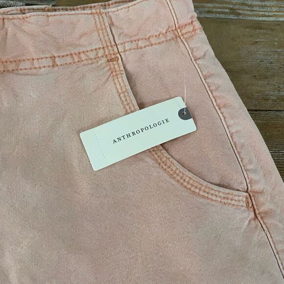 nwt Anthropologie pink pilcro wide leg shorts - Picture 7 of 9